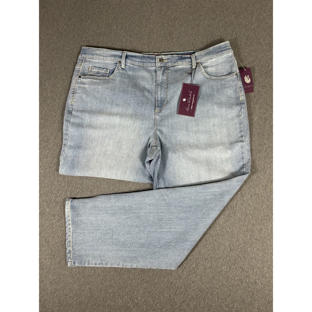 NWT Gloria Vanderbilt Amanda Jeans Womens Plus Size Tapered Stretch Light 20W